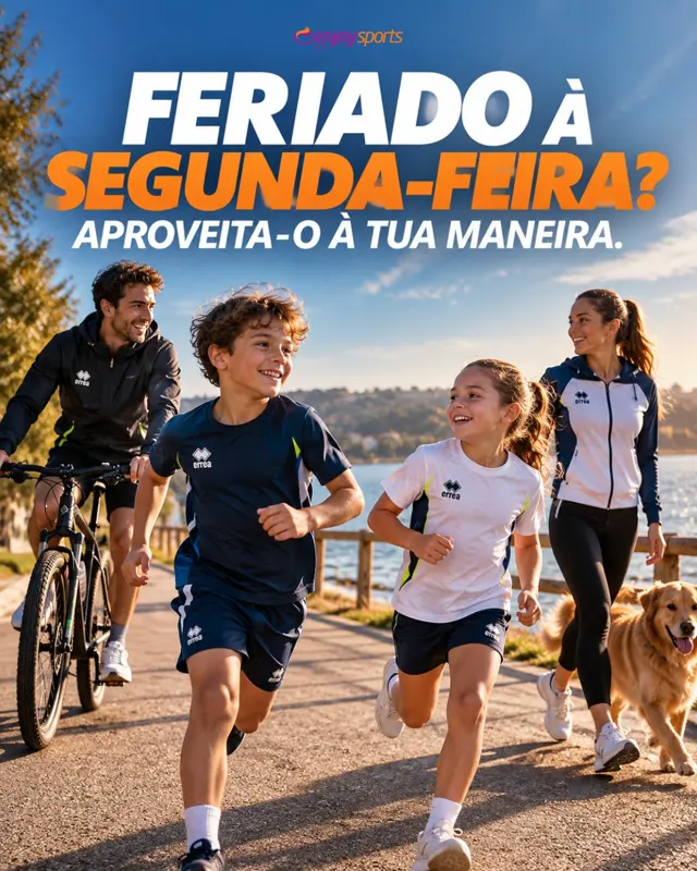 Publicação do Instagram da Enjoy Sports: Feriado à segunda? Aproveita-o à tua maneira.